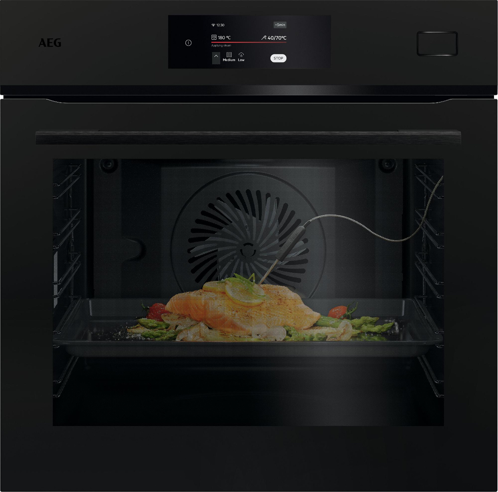 Piekarnik parowy AEG MealAssist 8000 SteamPro para NBB8S731AT