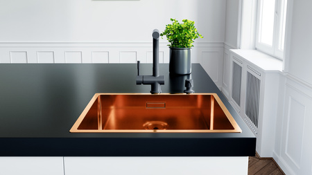 Zlew kuchenny GLOBALO RIWOLO 50.1 COPPER