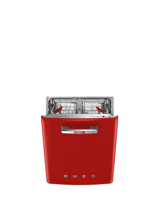 Zmywarka do naczyń, 60 cm, 50s, czerwony STFABRD3 - Smeg