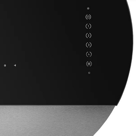 Okap przyścienny CIARKO Design Eclipse Black / Silver - CDP6001CC 