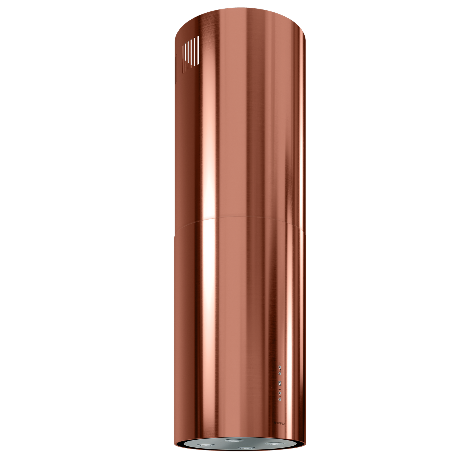 Okap kuchenny wyspowy GLOBALO CYLINDRO ISOLA 39.7 COPPER