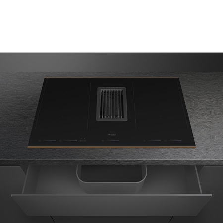 Płyta indukcyjna ze zintegrowanym okapem SMEG Dolce Stil Novo 80cm - HOBD682R1