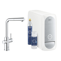 Bateria kuchenna GROHE Blue Home Chrom wyciągana wylewka woda gazowana - 31539000