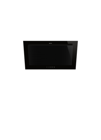 Okap kuchenny, 90 cm, Linea, czarny KV194B3 - Smeg