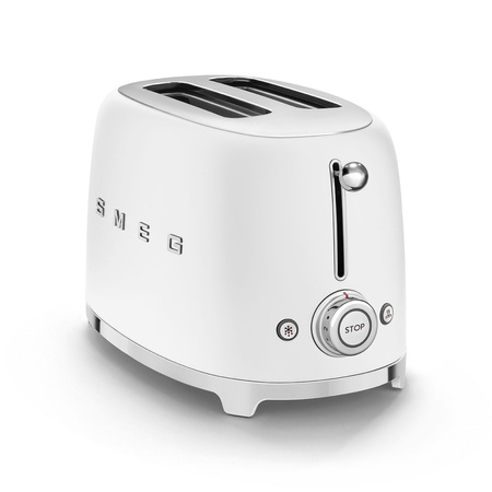 Toster, dwie kromki, biały mat TSF01WHMEU - Smeg