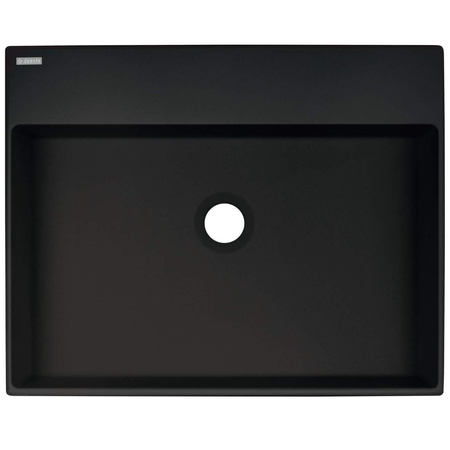 Umywalka granitowa nablatowa z miejscem na baterię - 500x400 mm CQR_NU5S - Deante