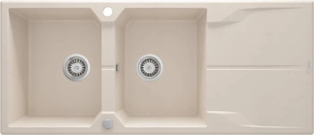Zlewozmywak granitowy 2-komorowy z ociekaczem ZQN_5213 - Deante