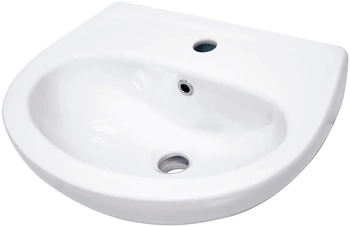 Umywalka ceramiczna ścienna z miejscem na baterię CDJ_6U4W - Deante