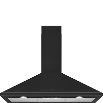 Okap kuchenny przyścienny 90cm SMEG czarny mat KSED95MBL