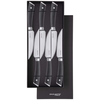 Bugatti AUBERGE zestaw 6 noży do steków z płaskim ostrzem w opakowaniu prezentowym ZC-060A52L/6