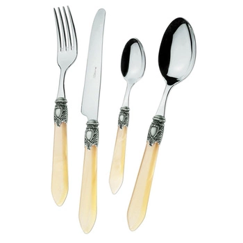 Bugatti OXFORD Ivory zestaw obiadowy 24 cz. w opakowaniu OXBAM-S3250