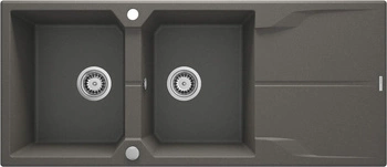 Zlewozmywak granitowy 2-komorowy z ociekaczem ZQN_T213 - Deante