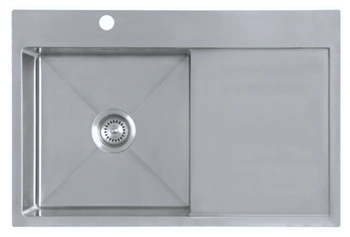 Zlew kuchenny BERG  ACERO 1.0 OC komora LEWA SZCZOTKOWANA STAL 780x510x200 ACERO1OCL