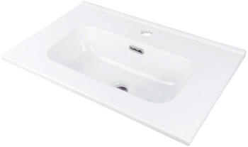 Umywalka ceramiczna wpuszczana z miejscem na baterię - 60 cm CTU_6U6M - Deante