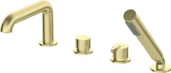 Bateria wannowa 4-otworowa z zestawem prysznicowym BQS_R14M - Deante