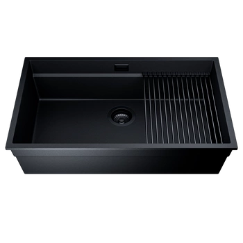 Zlew kuchenny GLOBALO MIRALIO 80.1 BLACK/BL MAT
