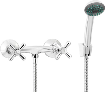 Bateria prysznicowa ścienna z zestawem prysznicowym BOS_041D - Deante