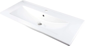 Umywalka ceramiczna wpuszczana z miejscem na baterię CTU_638M - Deante