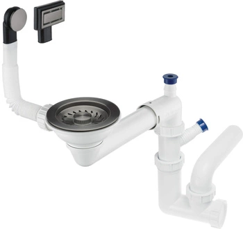 Syfon do zlewozmywaka granitowego 1-komorowego - Space-Saver ZXY_D949 - Deante
