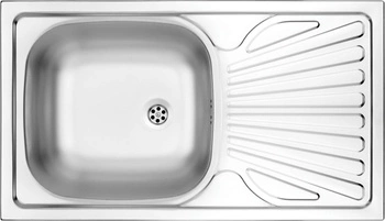 Zlewozmywak stalowy 1-komorowy z ociekaczem ZMU_0110 - Deante