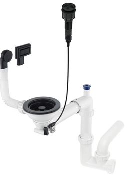 Syfon do zlewozmywaka granitowego 1-komorowego - Space-Saver ZXY_N982 - Deante