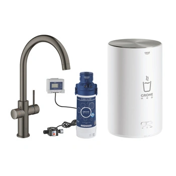 GROHE BATERIA RED DUO CHROM DO WODY GORĄCEJ- brushed hard graphite. 30083AL1