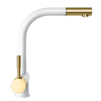 Bateria kuchenna GLOBALO LOBIO WHITE/LIGHT GOLD MAT RING 1.1