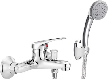 Bateria wannowa ścienna z zestawem prysznicowym BYU_011M - Deante
