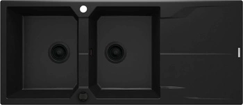 Zlewozmywak granitowy 2-komorowy z ociekaczem ZQN_N213 - Deante