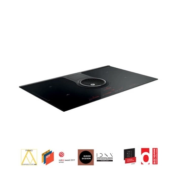 Płyta indukcyjna zintegrowany okap ELICA NikolaTesla One HP BL/F/83 czarne szkło - pochłaniacz