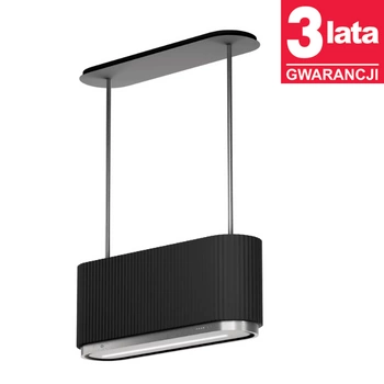 Okap kuchenny wyspowy CIARKO Design Mono W Black - CDW9001B