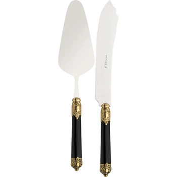 Bugatti RINASCIMENTO Gold Czarne zestaw do ciasta w pudełku RIDN-N2420/21