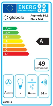 Płyta indukcyjna z okapem GLOBALO AUPHORIA 80.1 BLACK MAT