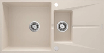 Zlewozmywak granitowy 1.5-komorowy z ociekaczem ZRC_5513 - Deante