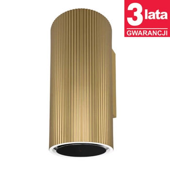 Okap kuchenny przyścienny CIARKO Design Monogram Gold wyciąg złoty - CDP3802Z