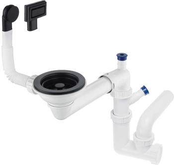 Syfon do zlewozmywaka granitowego 1-komorowego - Space-Saver ZXY_N949 - Deante
