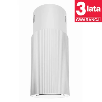 Okap kuchenny wyspowy CIARKO Design Monogram W White wyciąg biały - CDW3802B