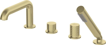 Bateria wannowa 4-otworowa z zestawem prysznicowym BHS_R14M - Deante