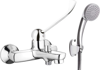 Bateria wannowa z zestawem prysznicowym z dźwignią Clinic BMO_011C - Deante