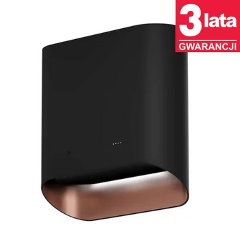 Okap kuchenny przyścienny CIARKO Design SIMPLE 60cm Black Rose Gold - CDP6002B/C