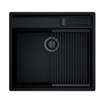 Zlew kuchenny GLOBALO SILVANO 60.1 BLACK/IX
