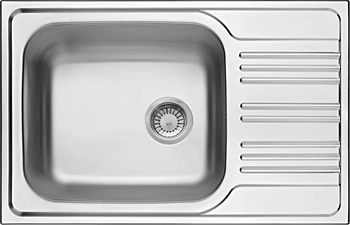 Zlewozmywak stalowy 1-komorowy z ociekaczem ZEX_311B - Deante