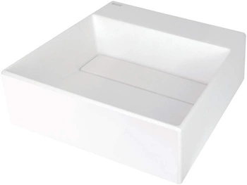 Umywalka granitowa nablatowa z miejscem na baterię - z maskownicą CQR_AU4M - Deante