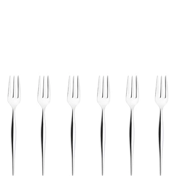 Bugatti NATURA zestaw 6 widelczyków do ciasta w pudełku IN-009N17