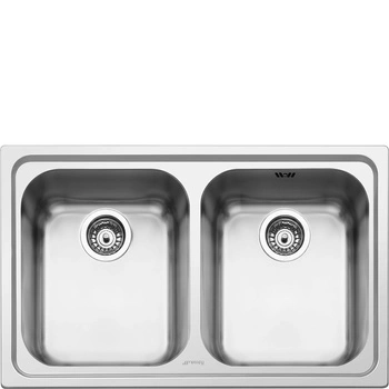 Zlewozmywak ze stali nierdzewnej SP792-2 - Smeg