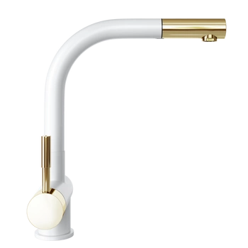 Bateria kuchenna GLOBALO LOBIO WHITE/LIGHT GOLD RING 1.1