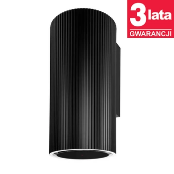 Okap kuchenny przyścienny CIARKO Design Monogram Black wyciąg czarny - CDP3802C