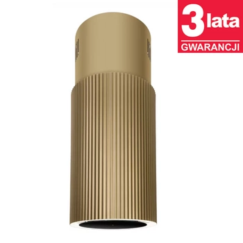 Okap kuchenny wyspowy CIARKO Design Monogram W Gold wyciąg złoty - CDW3802Z