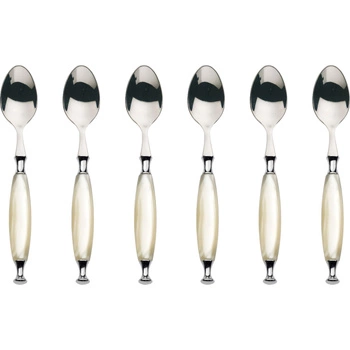 Bugatti 6 pc moka spoon coun. crom. ivor COCAM-N4108