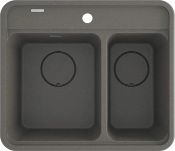 Zlewozmywak granitowy 1.5-komorowy ZKM_T503 - Deante